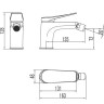 Смеситель Lemark Bronx LM3708BL для биде черный