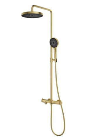 Душевая система Vincea Rim VSFS-2RM1BG брашированное золото