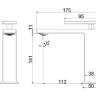 Смеситель Vincea Dice VBF-2DS1MB для раковины черный матовый