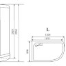 Душевая кабина Timo Standart T-1102 L 120*85 левая