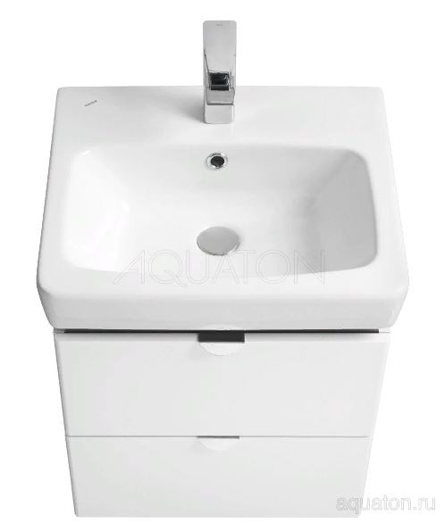 Тумба под раковину Акватон Скай PRO 60 1A238201SY010 белая глянец