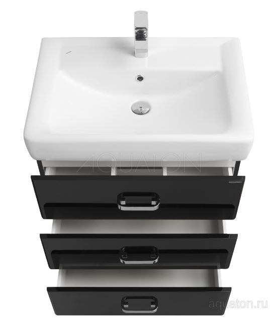 Тумба под раковину Акватон Америна 70 М 1A169001AM950 черная