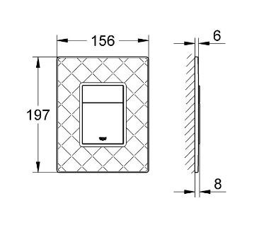 Клавиша смыва Grohe Skate Cosmopolitan 38913XN0