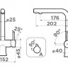 Смеситель Omoikiri Hotaru-C-WH 4994051 для кухни с подключением к фильтру хром/белый