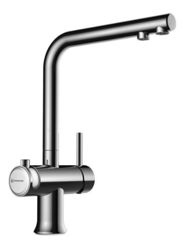 Смеситель Omoikiri Hotaru-C-WH 4994051 для кухни с подключением к фильтру хром/белый