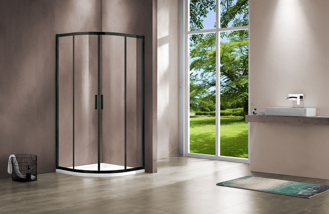 Душевой уголок Vincea Garda 90*90 VSQ-1G900CLB прозрачное