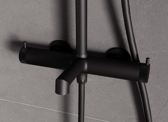 Душевая система Vincea Rim VSFS-2RM1MB черный матовый