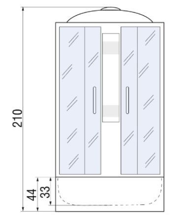 Душевая кабина River Nara 100/44 MT 10000002324