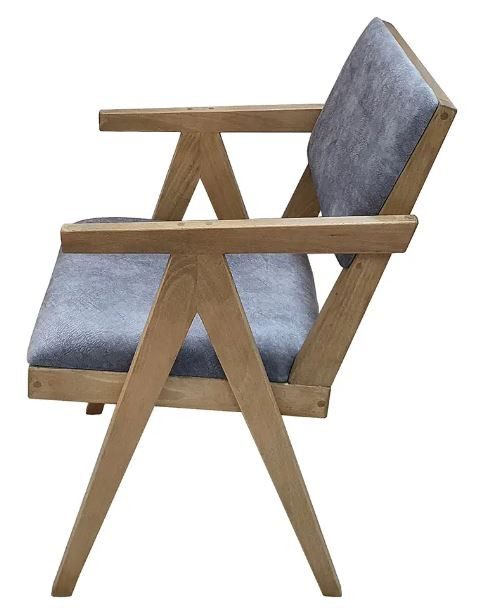 Стул-кресло Берген бук дуб рустикальный/релакс сильвер