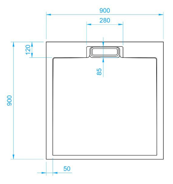 Поддон из искусственного камня RGW STL-W 90*90 16211099-01