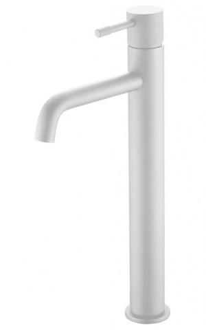Смеситель Boheme Uno Matt White 462-MW для раковины высокий белый матовый