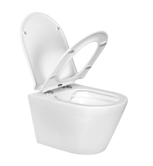 Унитаз подвесной Aquatek Альфа AQ1910-00 безободковый с микролифтом