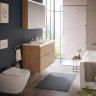 Комплект инсталляции VitrA V12 9856B003-7205 с безободковым унитазом VitrA Integra Round кнопка хром глянец