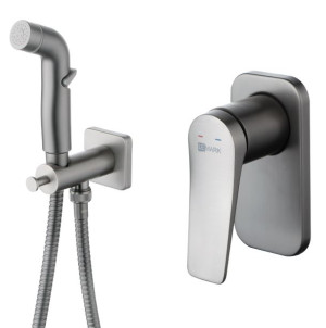 Комплект гигиенического душа Lemark Bronx LM3719GM графит