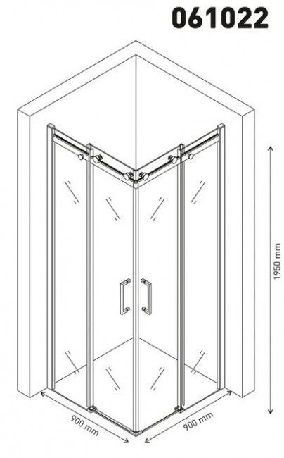 Душевой уголок Berges Gelios 90*90 061022