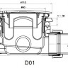 Сифон для душевых поддонов RGW Velplex QYD-01 18241101-08 бронза