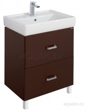 Тумба под раковину Акватон Америна 70 Н 1A169301AM430 темно-коричневая