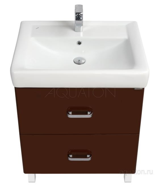 Тумба под раковину Акватон Америна 70 Н 1A169301AM430 темно-коричневая