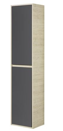 Шкаф-колонна Акватон Лофт Урбан 1A248103LQX60 серый графит дуб орегон