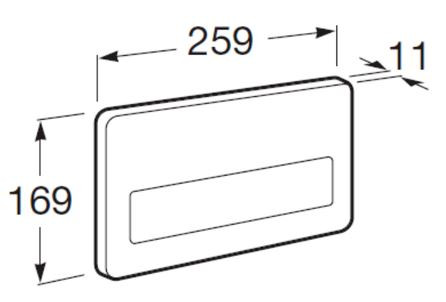 Клавиша смыва Roca PL-3 890097400 электронная