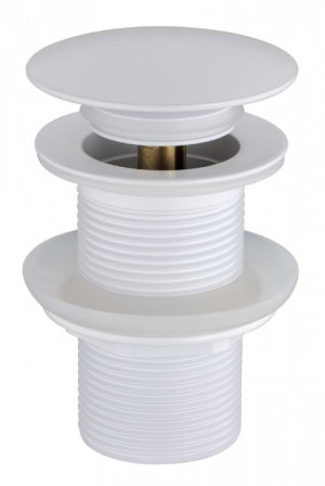 Донный клапан сифона Boheme Matt White 612-MW без перелива белый матовый