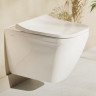 Комплект инсталляции VitrA V12 9856B003-7206 с безободковым унитазом VitrA Integra Square кнопка матовый хром