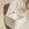 Комплект инсталляции VitrA V12 9856B003-7206 с безободковым унитазом VitrA Integra Square кнопка матовый хром