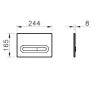 Комплект инсталляции VitrA V12 9856B003-7206 с безободковым унитазом VitrA Integra Square кнопка матовый хром