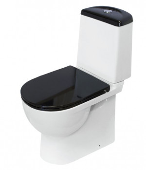 Унитаз-компакт Sanita Luxe Best Color Black с микролифтом BSTSLCC06100522
