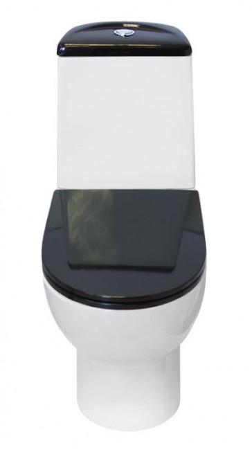 Унитаз-компакт Sanita Luxe Best Color Black с микролифтом BSTSLCC06100522