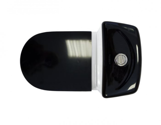 Унитаз-компакт Sanita Luxe Best Color Black с микролифтом BSTSLCC06100522