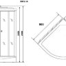 Душевая кабина Niagara NG-3301-14G 90*90