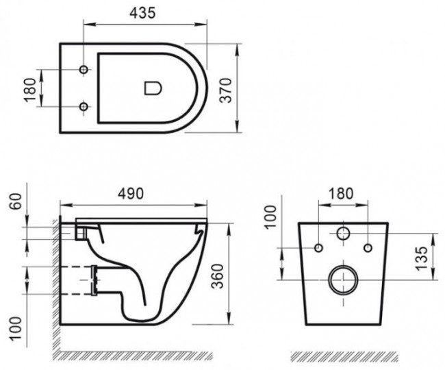 Унитаз подвесной BelBagno Sfera-R BB046CHR безободковый без сиденья