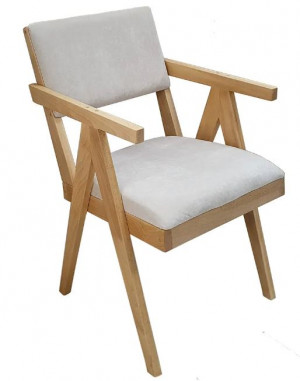 Стул-кресло Берген бук натуральный/бренди 3