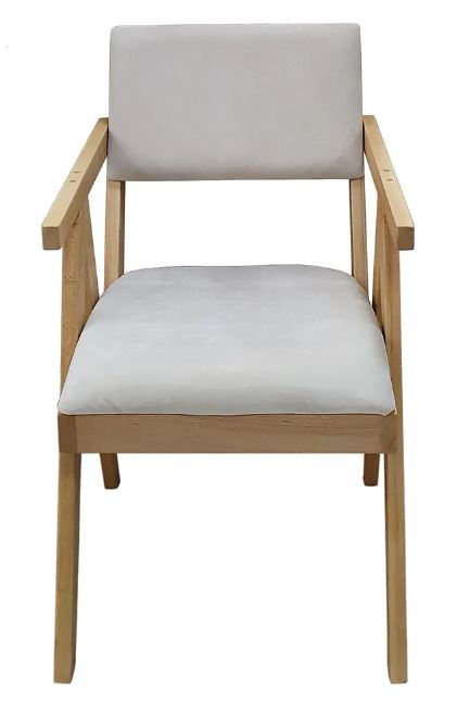 Стул-кресло Берген бук натуральный/бренди 3