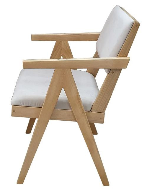 Стул-кресло Берген бук натуральный/бренди 3