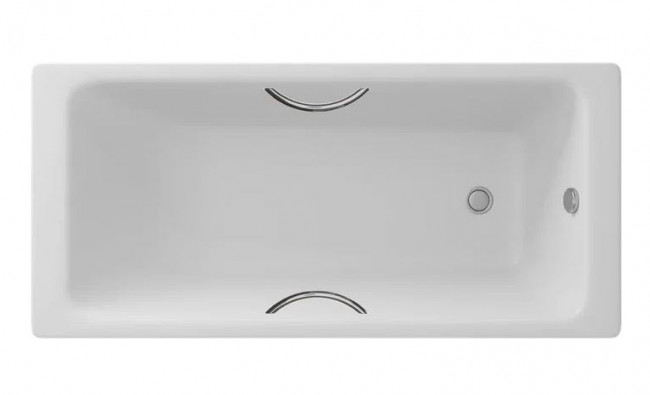Ванна чугунная Delice Parallel 160*70 DLR220504R с ручками