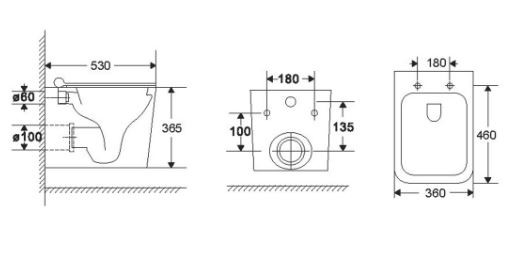 Унитаз подвесной Vincea Q-Line Tornado VT1-12T безободковый с микролифтом