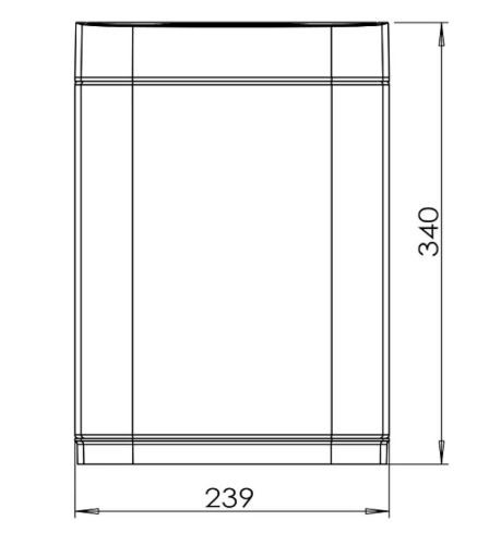 Ведро для мусора JAVA S-883-9L 9 литров сенсорное