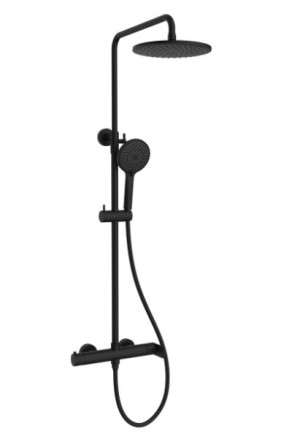 Душевая система Vincea Rondo VSFS-1R0MB черный матовый