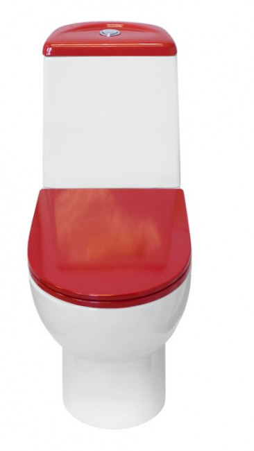 Унитаз-компакт Sanita Luxe Best Color Red с микролифтом BSTSLCC07110522