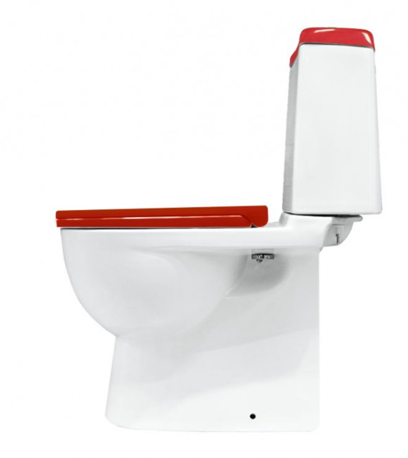 Унитаз-компакт Sanita Luxe Best Color Red с микролифтом BSTSLCC07110522