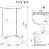 Душевая кабина Timo Standart T-1110 P L 110*85 левая