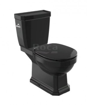 Унитаз Roca Carmen 3420A7560 напольный с бачком 3410A1560 черный без сиденья