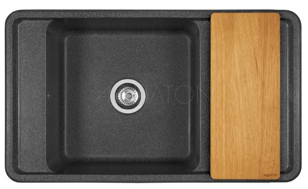 Мойка для кухни Акватон Беллис 87 1A724832BS210 графит