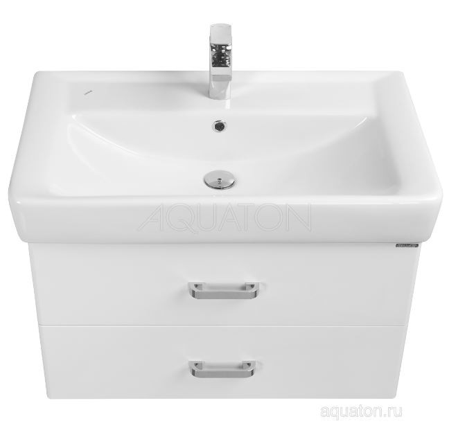 Тумба под раковину Акватон Америна 80 1A137701AM010 белая
