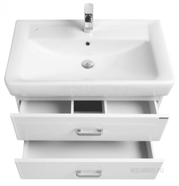 Тумба под раковину Акватон Америна 80 1A137701AM010 белая