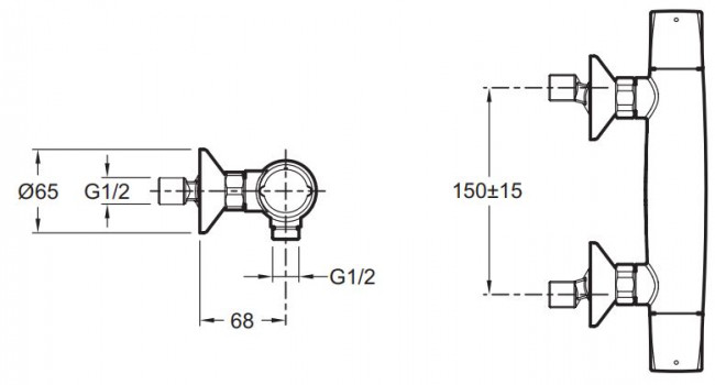 Смеситель Jacob Delafon Elevation E18877-CP для душа