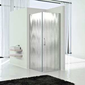 Душевой уголок Vincea Orta 80*80 VSR-1O8080CH-L левый шиншилла