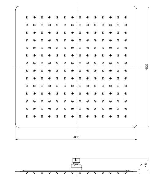 Верхний душ Lemark 40*40 LM9489S